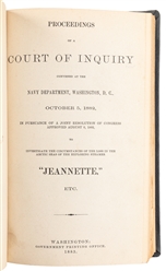  [THE STEAMER “JEANNETTE]. Group of 4 Official Accounts Plu...