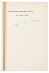  WILKINS, Hubert, Sir (1888-1958). Under the North Pole: The...