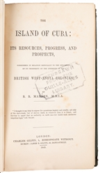  [CUBA]. MADDEN, R. R. (1798-1886). The Island of Cuba: Its ...