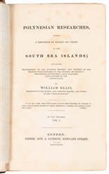  ELLIS, William (1794-1872). Polynesian Researches, During a...
