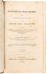  ELLIS, William (1794-1872). Polynesian Researches, During a...