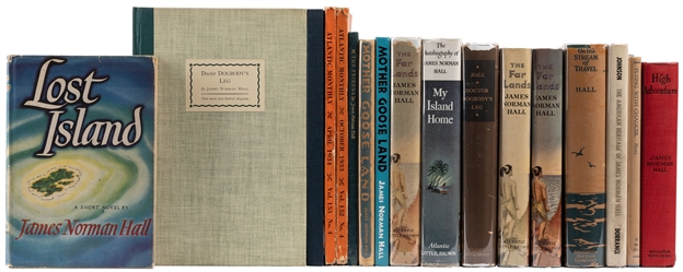  HALL, James Norman (1887-1951). Group of 16 Titles, Mainly ...