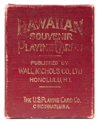  [HAWAII]. Hawaiian Souvenir Playing Cards. Honolulu: Wall, ...