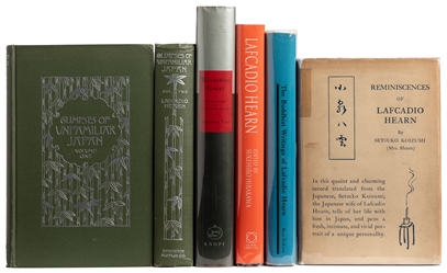  HEARN, Lafcadio (1850-1904). Group of 5 First Editions by o...