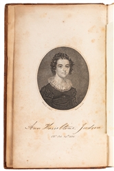  KNOWLES, James D. (1798-1838). JUDSON, Mrs. Ann H. (1789-18...