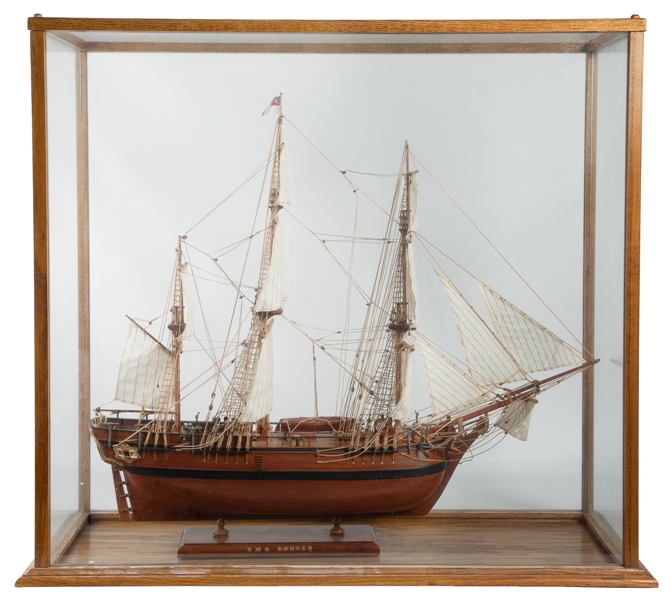  [MODEL - “H. M. S. BOUNTY"]. Expertly Hand-Built Scale Mode...