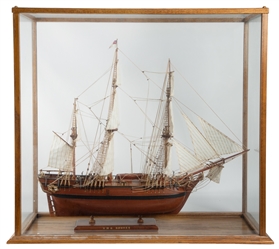  [MODEL - “H. M. S. BOUNTY]. Expertly Hand-Built Scale Mode...