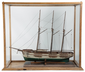  [MODEL - “SUNBEAM]. Home-Made Scale Model of a 3 Masted Ve...