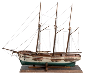  [MODEL - “SUNBEAM]. Home-Made Scale Model of a 3 Masted Ve...