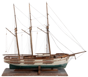  [MODEL - “SUNBEAM]. Home-Made Scale Model of a 3 Masted Ve...