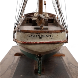  [MODEL - “SUNBEAM]. Home-Made Scale Model of a 3 Masted Ve...