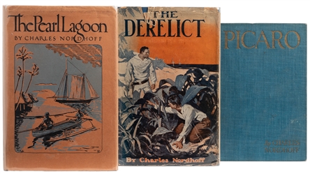  NORDHOFF, Charles (1887-1947). Group of 3 First Editions, 2...