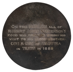  [STEVENSON, Robert Louis (1850-1894).] Ceremonial Feast Kav...