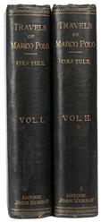  YULE, Colonel Henry (1820-1889). The Book of Ser Marco Polo...