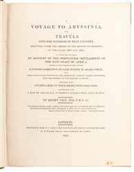  [AFRICA]. SALT, Henry (1780-1827). A Voyage to Abyssinia, a...