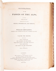  [ALPINE EXPLORATION]. BROCKEDON, William (1787-1854). Illus...