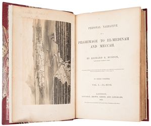  BURTON, Sir Richard Francis (1821-1890). Personal Narrative...
