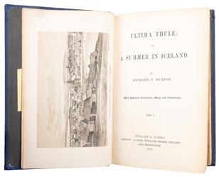 BURTON, Sir Richard Francis (1821-1890). Ultima Thule; or, ...