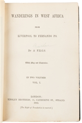  BURTON, Sir Richard Francis (1821-1890). Wanderings in West...