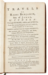  [JUDAICA]. [GERRANS, Rev. B., translator]. Travels of Rabbi...