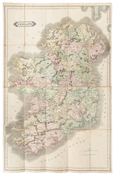  [MAPS]. Lizars' Pocket Map of Ireland. [Edinburgh: D. Lizar...