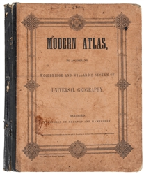  [ATLASES]. WOODBRIDGE, William C. (1794-1845). Modern Atlas...