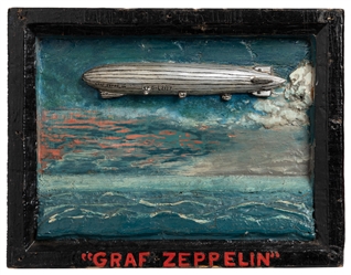  [AVIATION]. Hand-Carved and Painted Sculpture of the “Graf ...