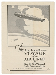  [AVIATION]. Hand-Carved and Painted Sculpture of the “Graf ...