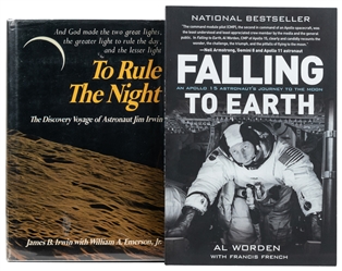  [NASA ASTRONAUTS]. [APOLLO 15]. Pair of Titles Signed by NA...
