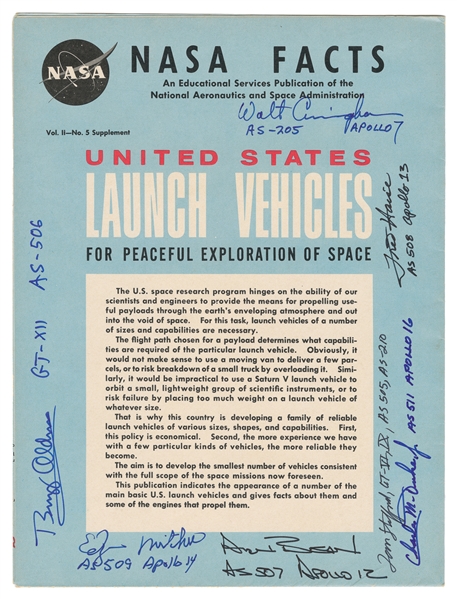  [NASA MEMORABILIA].  [ALDRIN, Edwin E. (“Buzz", b. 1930), H...
