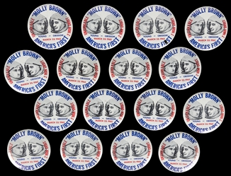  [NASA MEMORABILIA]. Group of 30 Gemini III Pinbacks Featuri...