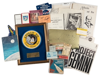  [NASA MEMORABILIA]. Group of Nearly 33 Assorted Nasa and Re...