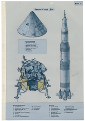  [NASA MEMORABILIA]. “Saturn V und LEM [Germany, ca. 1960s]...