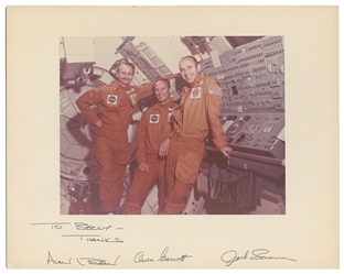  [NASA MEMORABILIA]. Group of 3 Photos of Skylab Astronauts,...