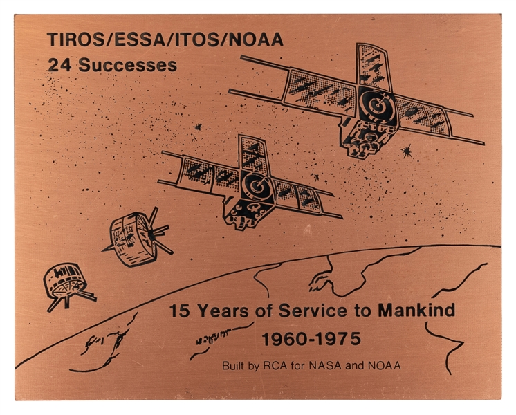  [NASA MEMORABILIA]. TIROS/ESSA/ITOS/NOAA Notebook with Phot...