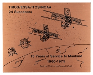  [NASA MEMORABILIA]. TIROS/ESSA/ITOS/NOAA Notebook with Phot...
