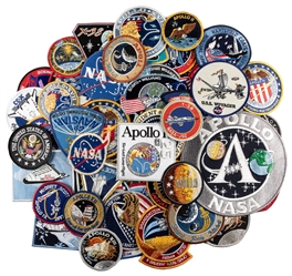  [NASA MEMORABILIA]. Group of Nearly 90 Embroidered NASA Pat...