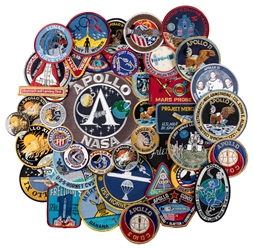  [NASA MEMORABILIA]. Group of Nearly 50 Embroidered NASA Pat...