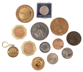  [NASA AND SOVIET MEMORABILIA]. Group of Nearly 34 Commemora...