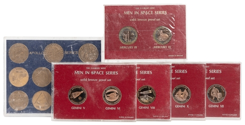  [NASA AND SOVIET MEMORABILIA]. Group of Nearly 34 Commemora...