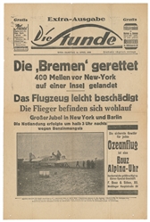  [NEWSPAPERS]. Group of 5 Newspapers Related to Aviation or ...