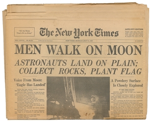  [NEWSPAPERS]. Group of 5 Newspapers Related to Aviation or ...