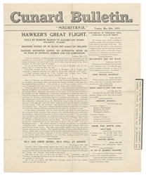  [NEWSPAPERS]. Group of 5 Newspapers Related to Aviation or ...