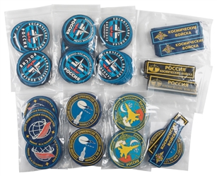  [SOVIET SPACE PROGRAM]. Group of Nearly 180 Patches with Ru...