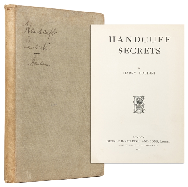  HOUDINI, Harry (Erik Weisz, 1874 – 1926). Handcuff Secrets....