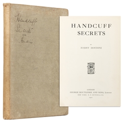  HOUDINI, Harry (Erik Weisz, 1874 – 1926). Handcuff Secrets....