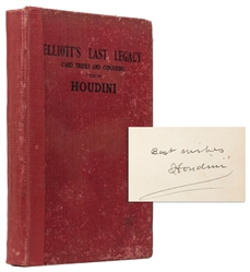  HOUDINI, Harry (Erik Weisz, 1874 – 1926), ed. Elliott's Las...