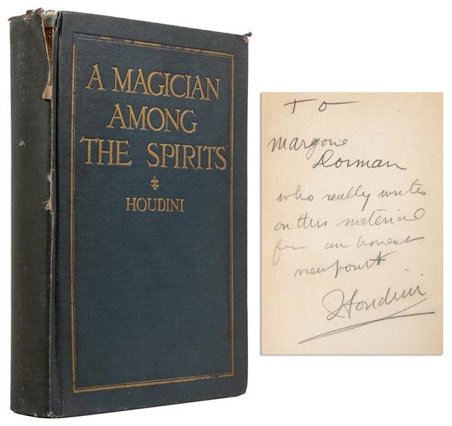  HOUDINI, Harry (Erik Weisz, 1874 – 1926). A Magician Among ...