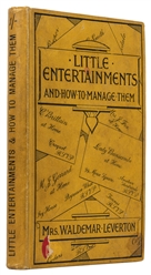  [HOUDINI AUTOGRAPH] LEVERTON, Mrs. Waldemar. Little Enterta...