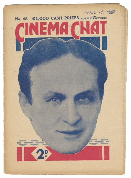  [HOUDINI] Cinema Chat No. 48. [England, April 19, 1920]. Br...